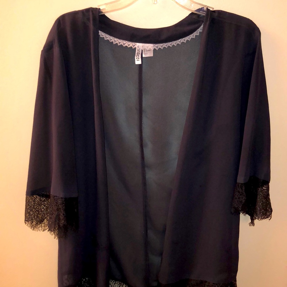 Grey Laced Cover Up